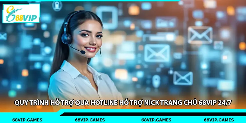 Quy trình hỗ trợ qua hotline hỗ trợ nick trang chủ 68vip 24/7